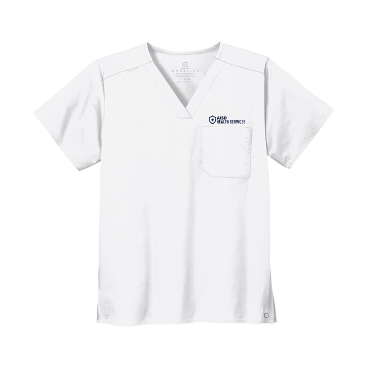 Wink® Unisex WorkFlex™ Chest Pocket V-Neck Top - Image 3